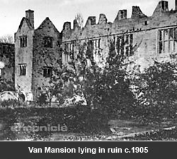 Van Mansion lying in ruin c.1905