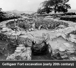 Gelligaer Fort excavation (early 20th century)