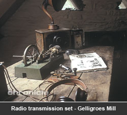 Radio transmission set - Gelligroes Mill