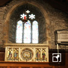 Altar at St Catwg's © Gelligaer & Pen-y-Bryn Partnership and Gelligaer Community Council