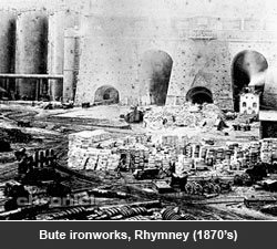 Bute ironworks, Rhymney (1870's)