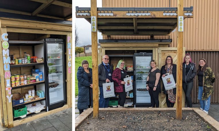 Caerphilly’s first outdoor Community Fridge officially opens