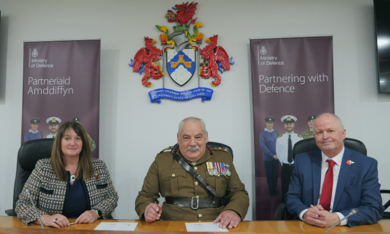 Caerphilly CBC signs Armed Forces Covenant 