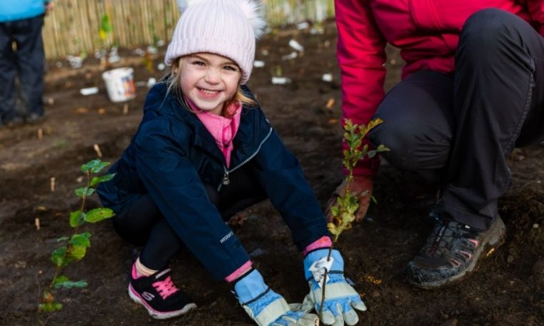 Success for Caerphilly Tiny Forest’s Planting Day 
