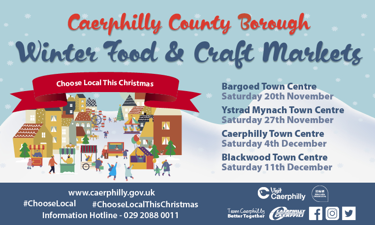 Winter Food and Craft Market is coming to Ystrad Mynach