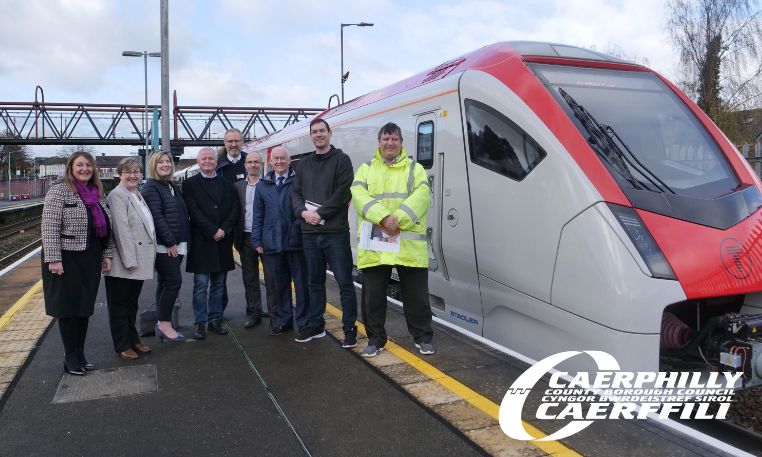 New trains launched at Caerphilly Train Station