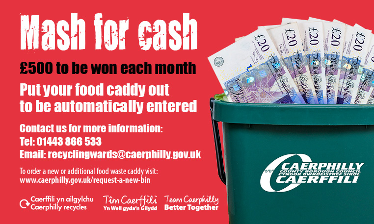 Leader of Caerphilly Council announces new initiative to encourage food waste recycling 
