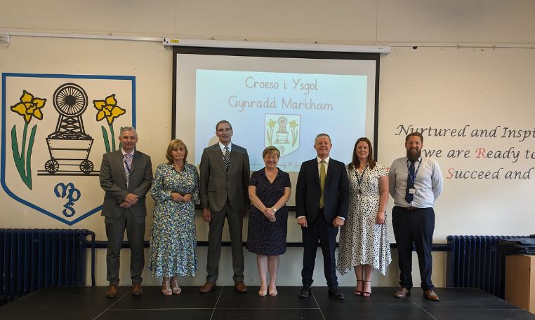 Welsh Government Education Minister visits Markham Primary School