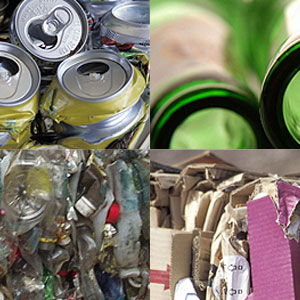 Set of recycling materials